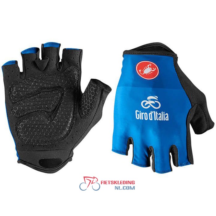 2021 Giro d'Italia Korte Handschoenen Blauw